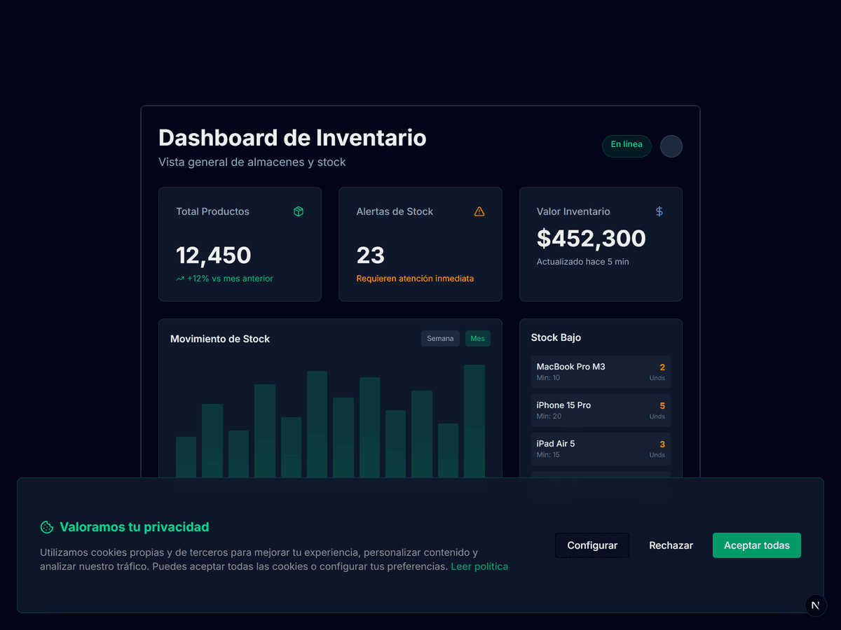 Gestión Inteligente de Inventario